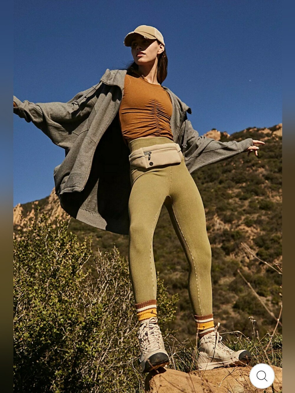 "NEW" FREE PEOPLE MOVEMENT ALL YOUR LOVE ZIP UP HOODIE